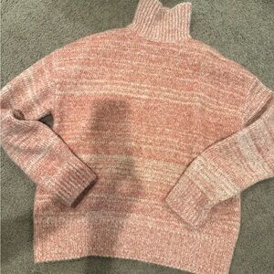 Zara Soft Pink Cowl Neck Sweater